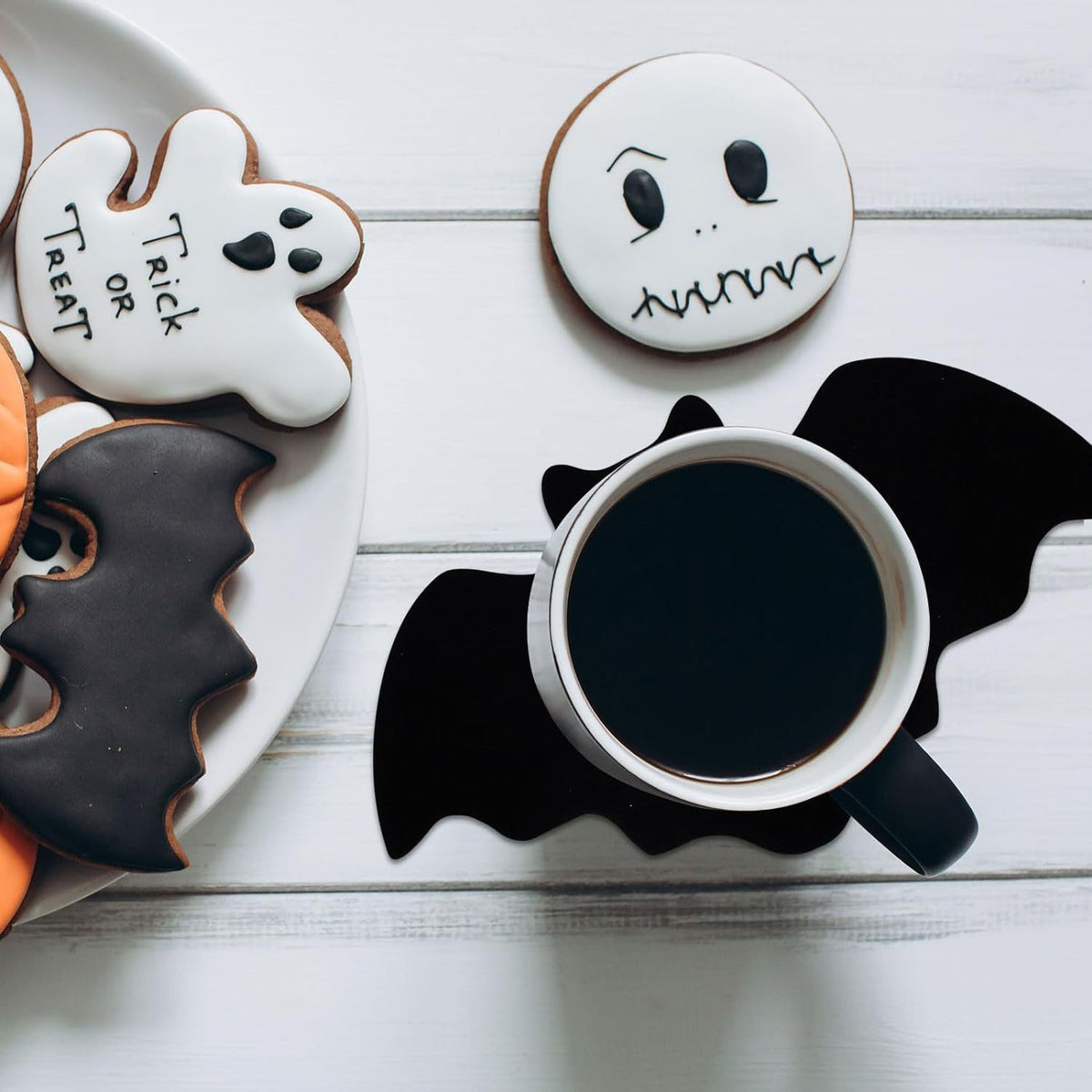 Detaillierter Vinyl-Fledermaus-Wandaufkleber für Halloween Dekoration