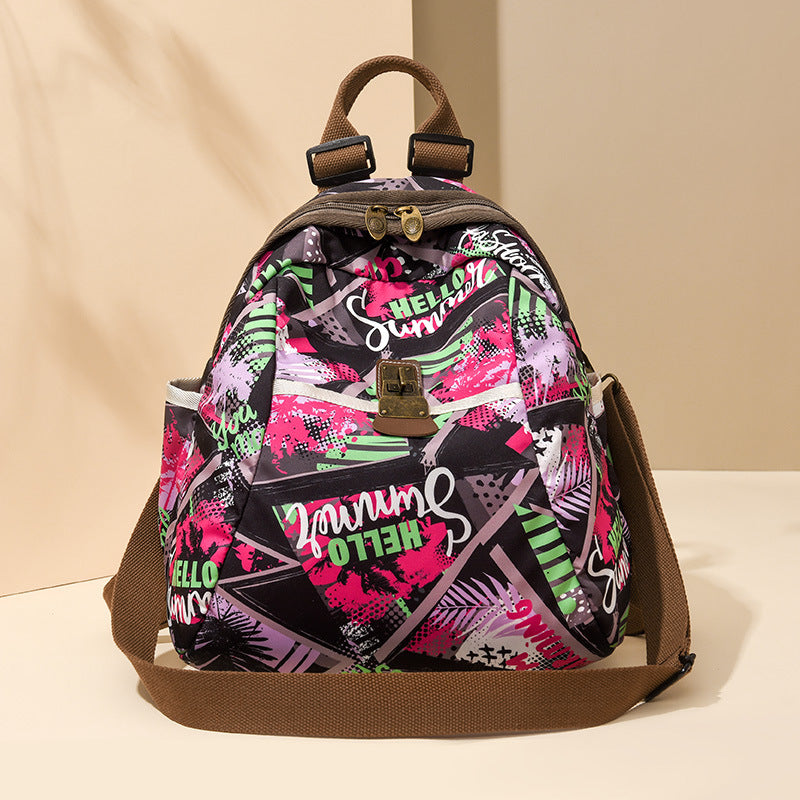 Trendiger Grafikdruck-Rucksack Brehn