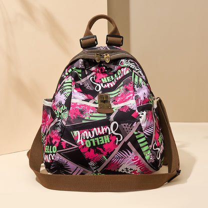 Trendiger Grafikdruck-Rucksack Brehn