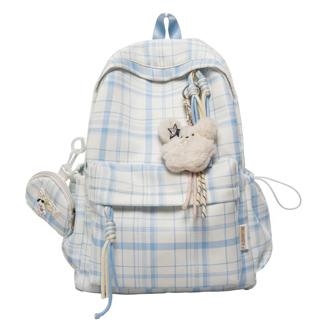 Verspielt Karierter Design Rucksack Brehn