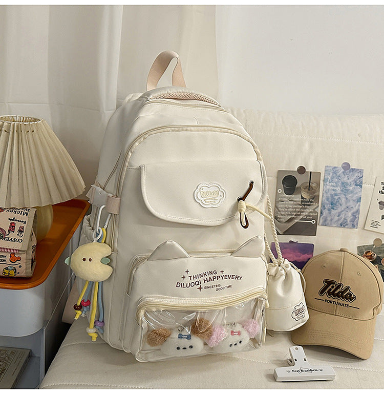 Kat-Design Multi-Taschen Schulrucksack Brehn