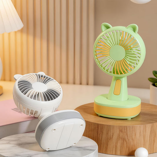 Damen tragbarer Mini-Handventilator im kreativen Schädel-Design Brehn