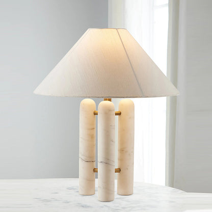 Zeitgenössische Marmor-Akzent-Tischlampe