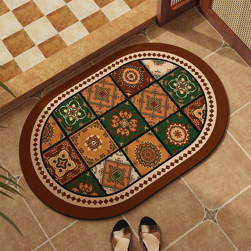 Vintage-inspirierte dekorative Teppichmatte