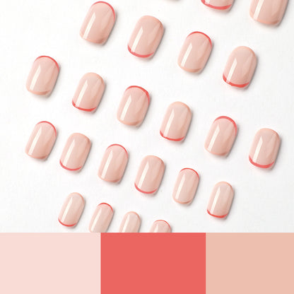 Kunstvolle Nagelverlängerungen mit Elegantem Farbverlauf und Moderne Akzente Brehn