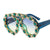 Damen Glamouröse Statement-Sonnenbrille mit auffälligem Kristallrahmen Brehn