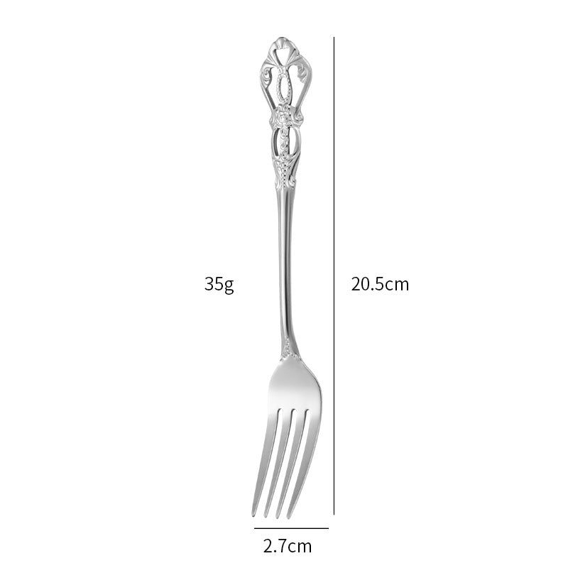 Elegante und Kunstvoll Gestaltete Salatgabel Brehn