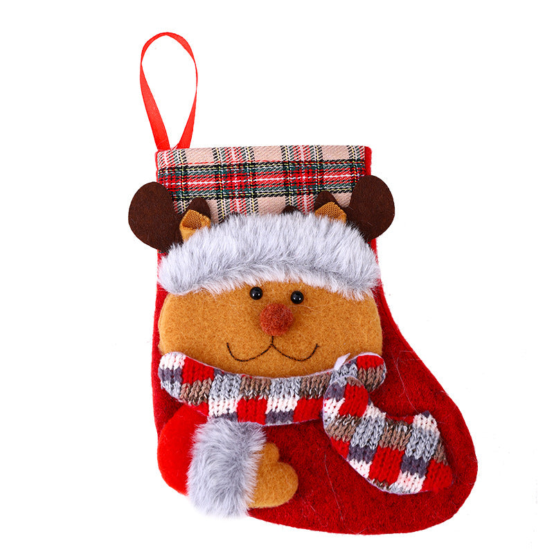 Weihnachtlicher Stoffsocken Brehn