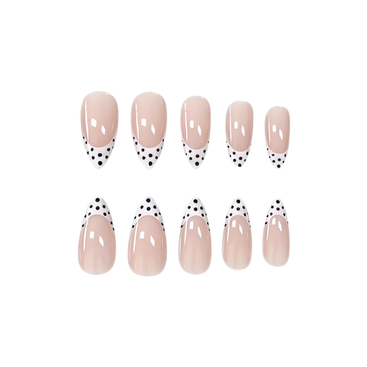 Trendige French Tip Nagelkunst Brehn