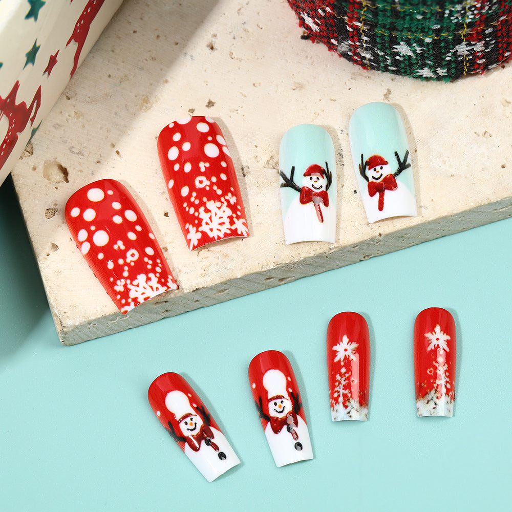 Kunstnägel mit festlichen Weihnachtsmotiven Brehn