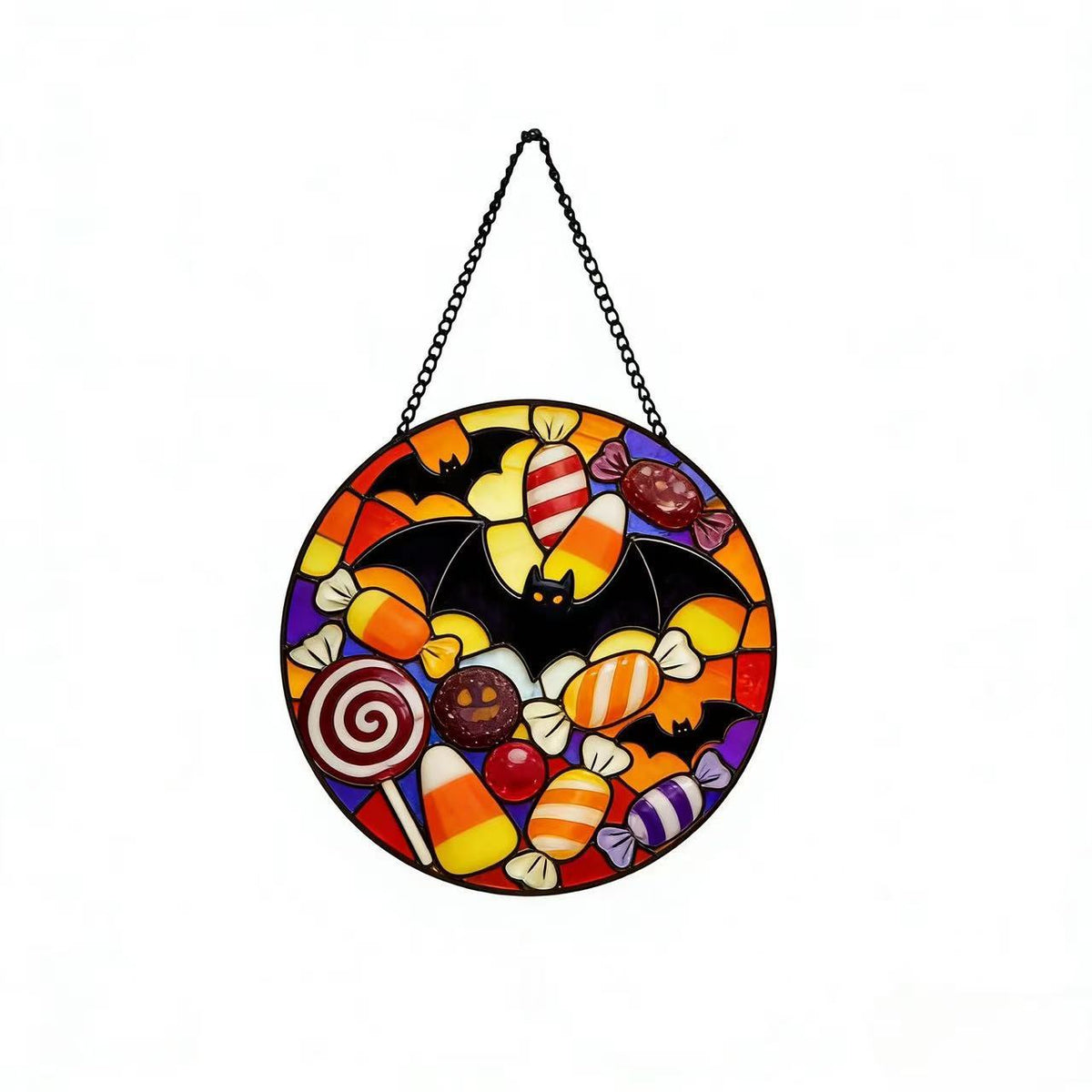 Dekorative Totenkopf Buntglas Wandkunst Brehn