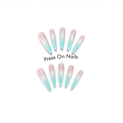 Gradient Press-On Nails Brehn