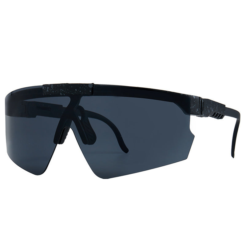 Damen Sport-Sonnenbrille im modernen Design mit großflächigen Gläsern Brehn