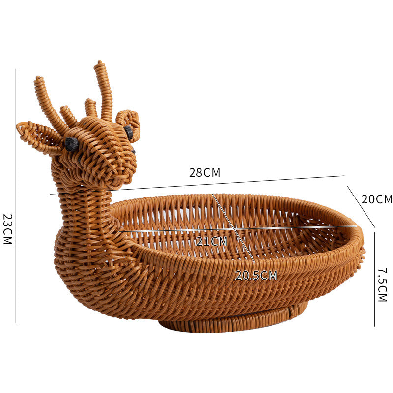 Unisex Geflochtener Dekorationskorb in Entenform Brehn