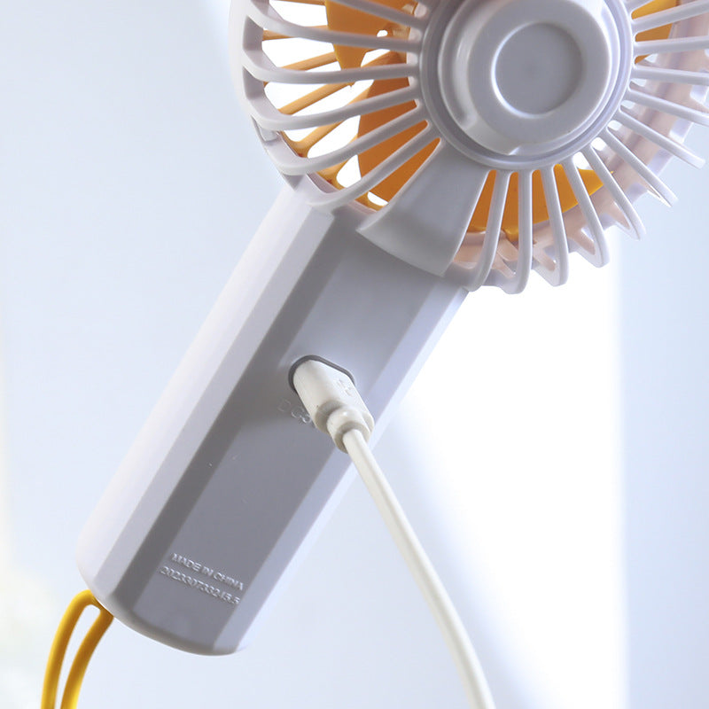 Damen tragbarer Handventilator mit USB-Anschluss und Sicherheitsnetz Brehn