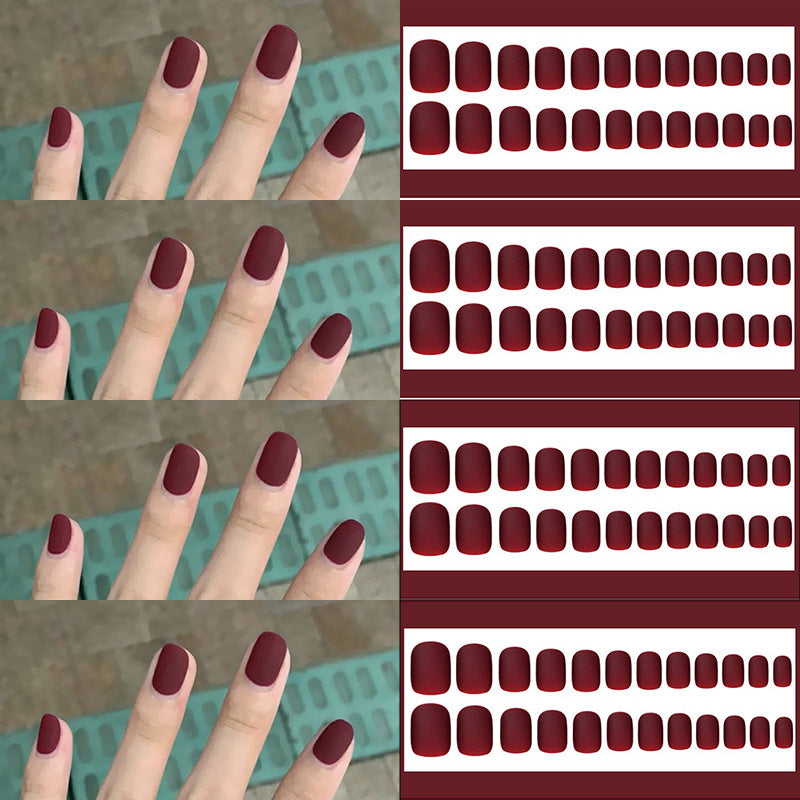 Matte Finish Press-On Nail Set Brehn 178815*10mm0162