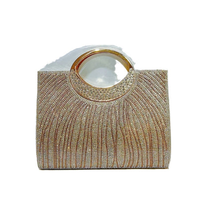 Glamouröse Abendhandtasche mit Strass-Design