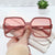 Damen modische oversized Sonnenbrille mit extravaganten Akzenten Brehn