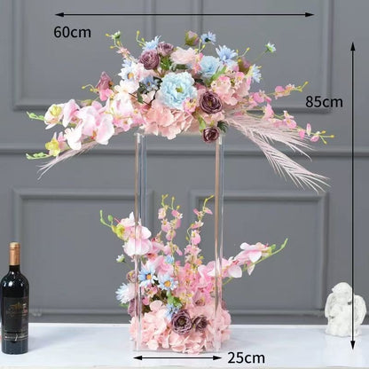 Elegante Blumenzentrale Vase