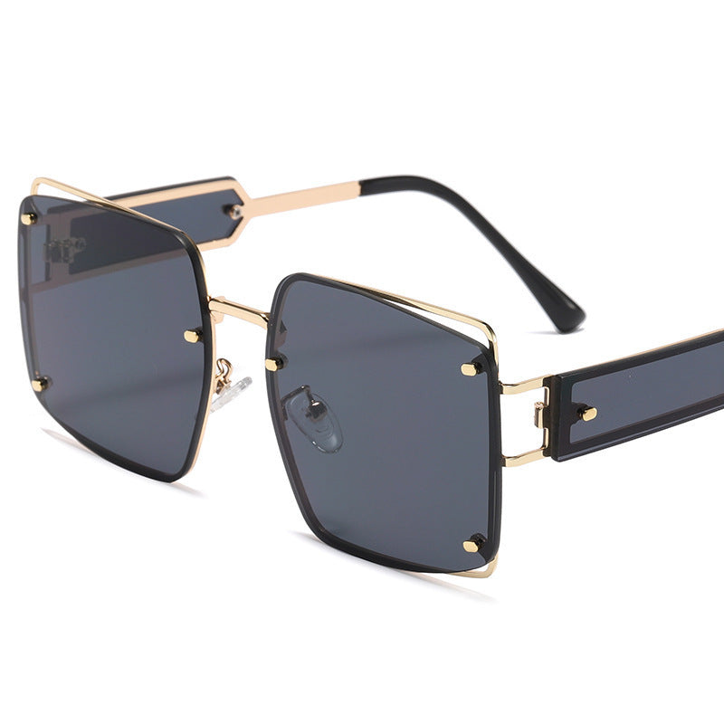 Damen elegante oversized Sonnenbrille mit markantem geometrischen Design Brehn