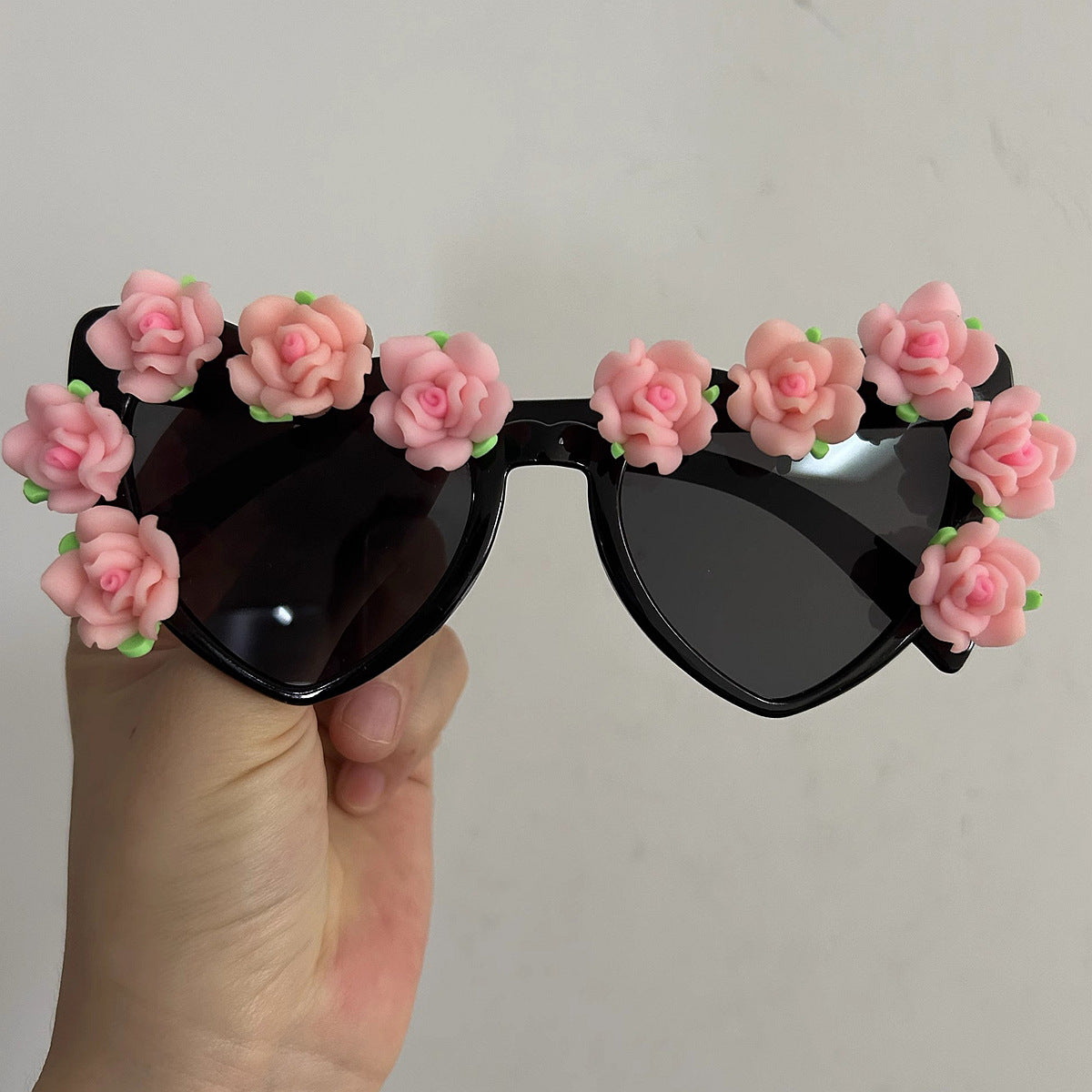 Damen Cat-Eye Sonnenbrille mit floralem Dekor Brehn