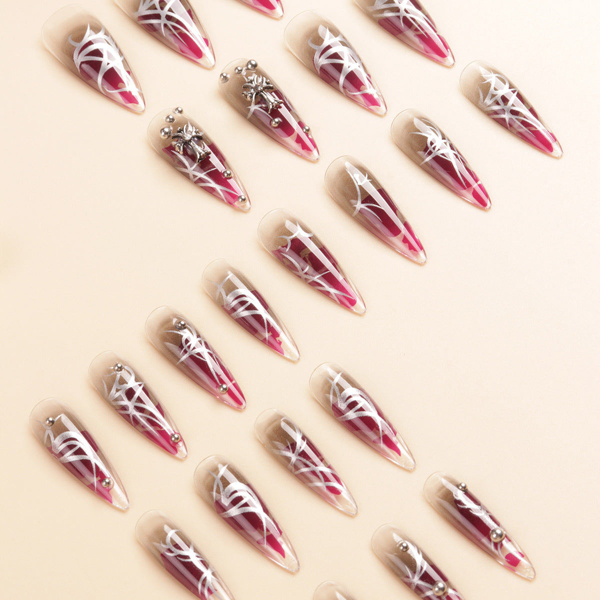 Künstlerisches Stiletto-Nagelkunst-Set Brehn