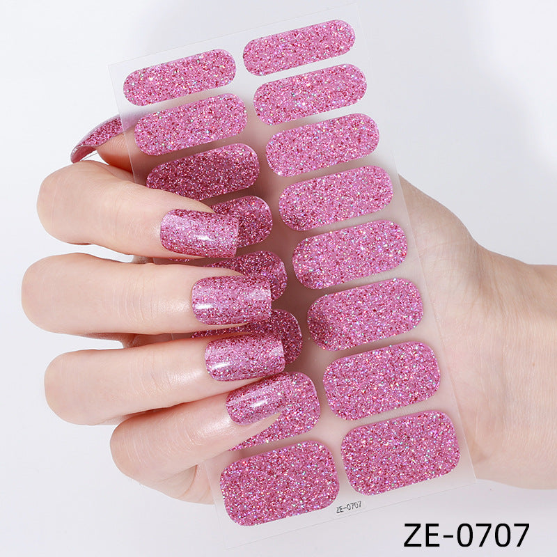 Glitter-Finish-Nagelüberzüge