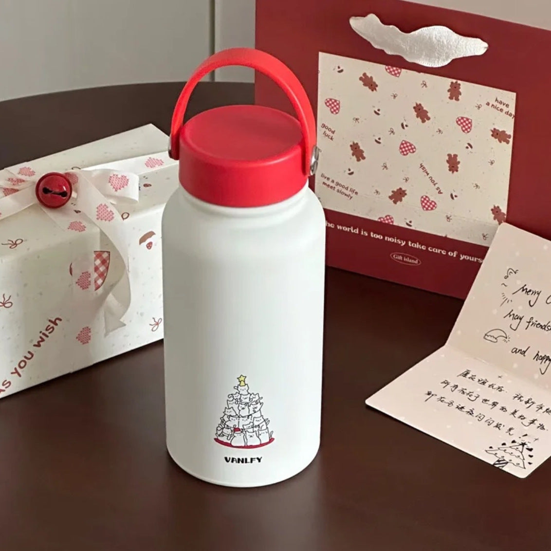 Damen Isoliertrinkflasche mit kreativem Tierdesign und praktischem Klappverschluss Brehn