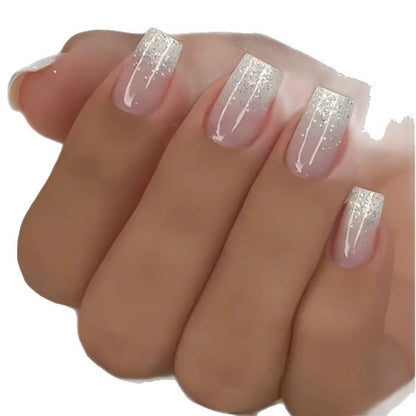 Glitzernde Ombre-Nagelverstärkungen Brehn
