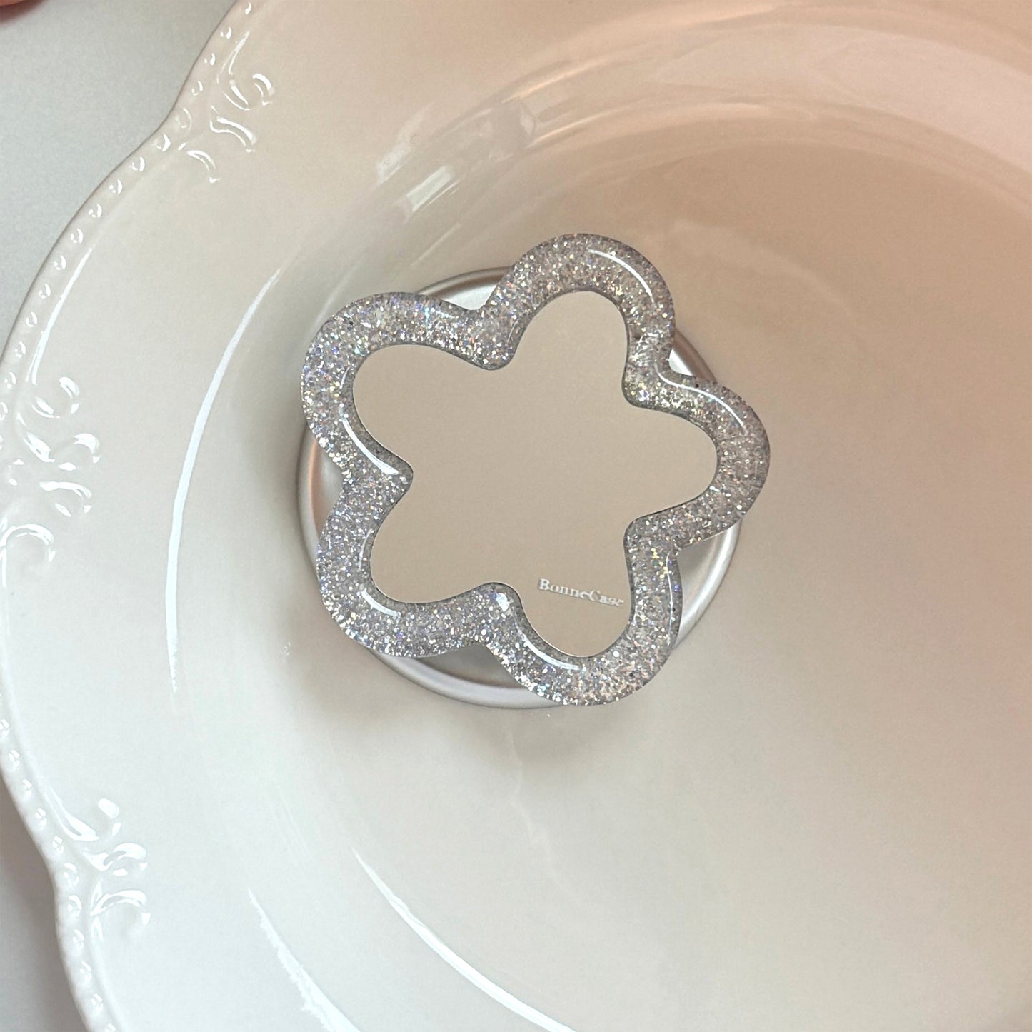Glitzernder Blütenuntersetzer Brehn