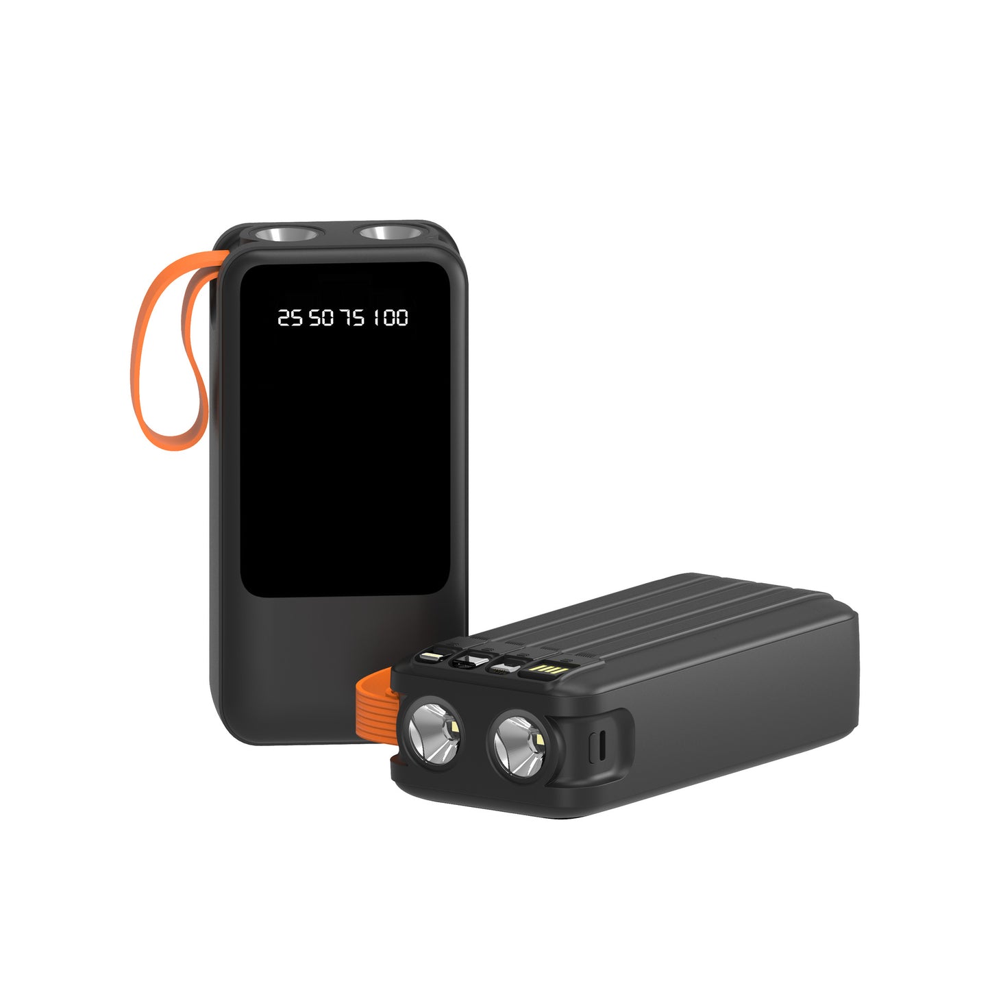 Tragbare Powerbank mit Intelligenter Led-Anzeige und Multifunktions-Ladeanschlüssen Brehn