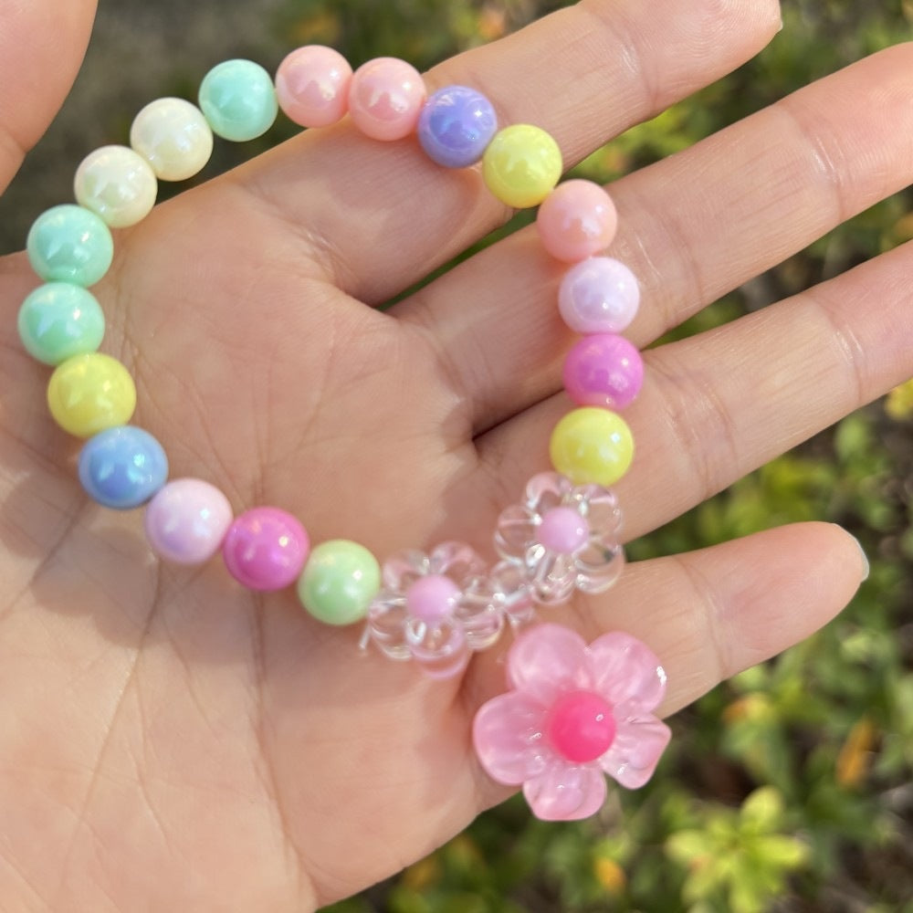 Buntes Armband mit Blumenanhängern Brehn