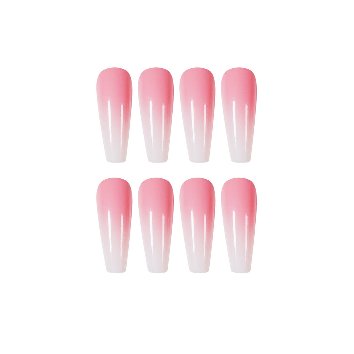 Kunstnagelset mit stilvollem Ombre-Design Brehn