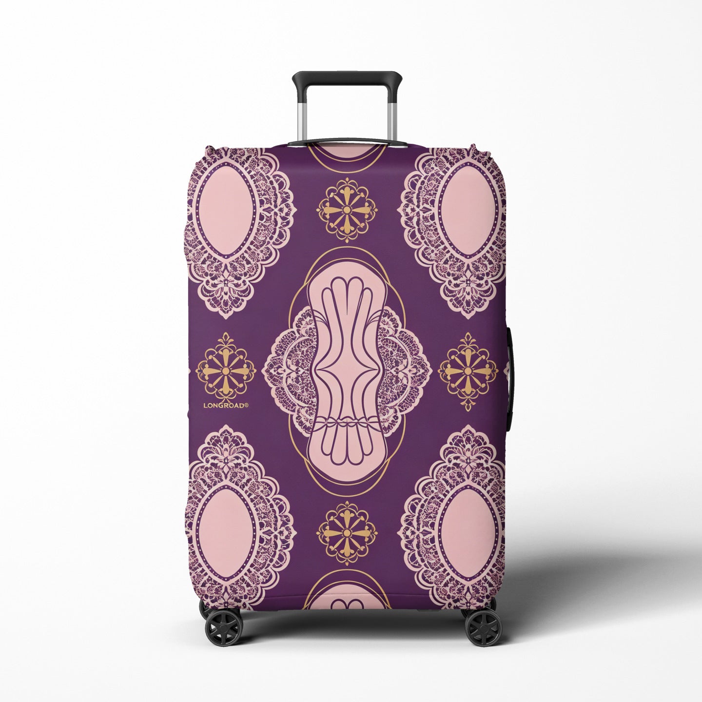 Damen Koffer mit einzigartigem handgezeichnetem Design Brehn