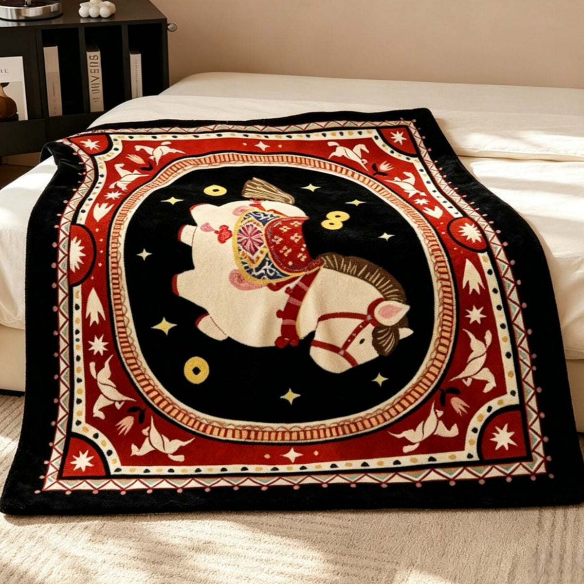 Künstlerischer Druck Fleece-Decke