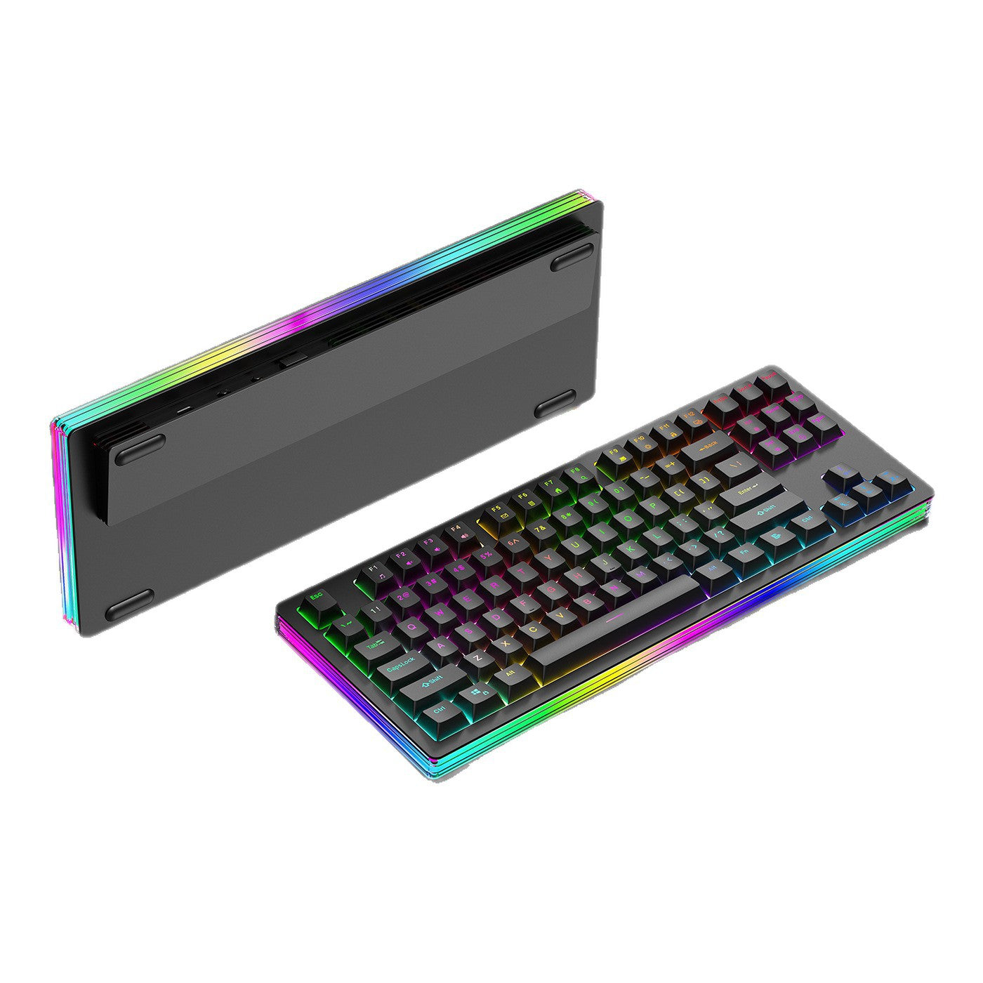 Rgb Gaming-Tastatur mit Mechanischen Tasten und Anpassbarer Hintergrundbeleuchtung Brehn