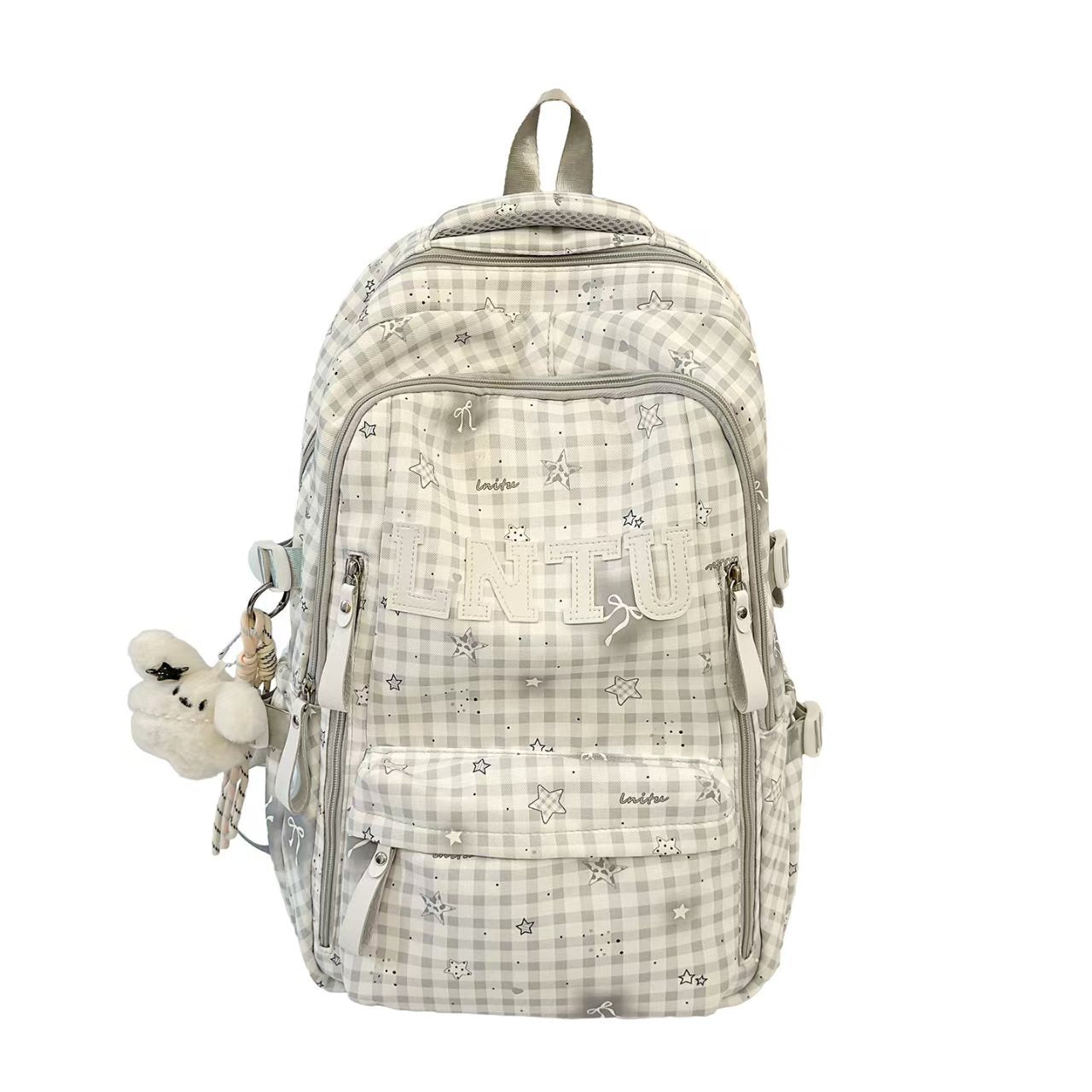 Stylische karierte Rucksack Brehn
