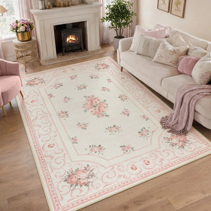 Floraler Vintage-Teppich