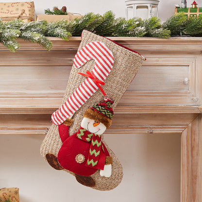 Festlicher Weihnachtsstrumpf mit Nostalgischem Design Brehn
