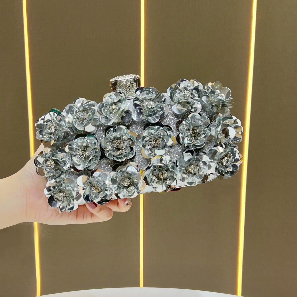 Florale Verzierte Abendclutch  1791727849