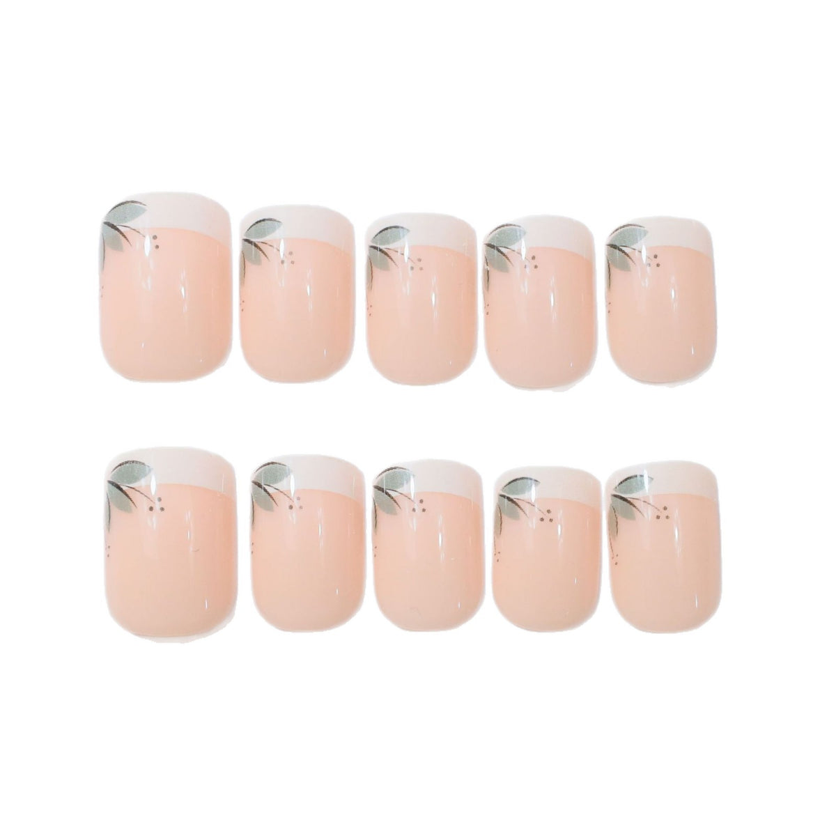Elegante Französische Spitze Floral Nagelverbesserungen Brehn