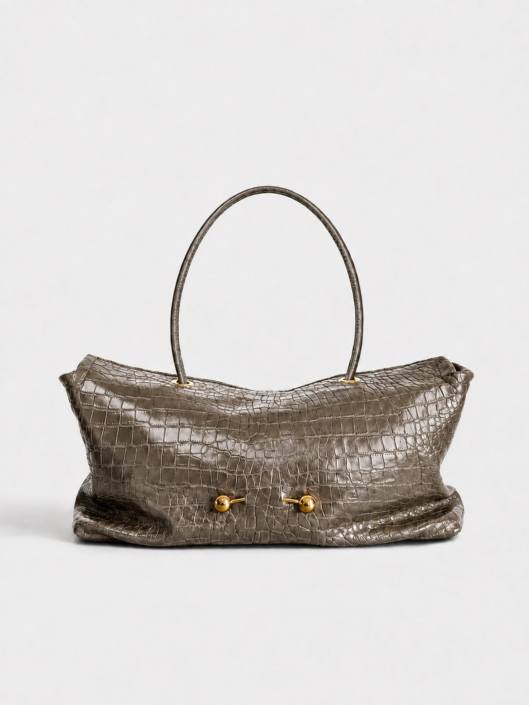 Elegante Krokodil-Textur Schultertasche