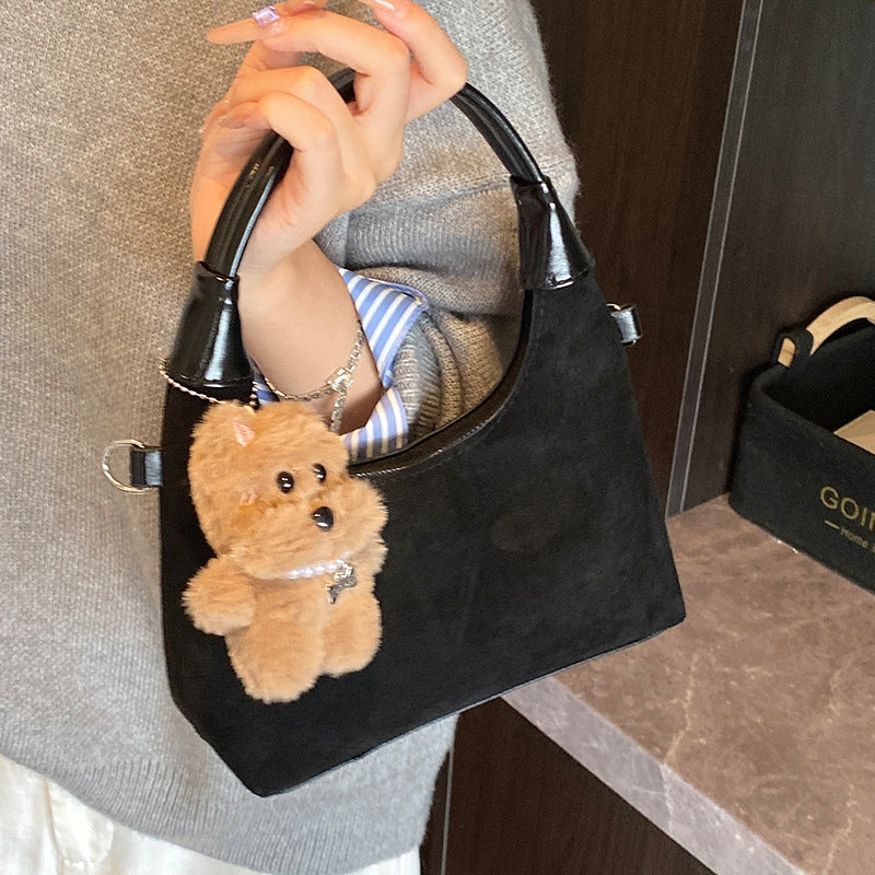 Elegante Plüsch-Handtasche
