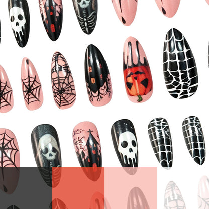 Themenbezogene Halloween Nagelkunst Brehn