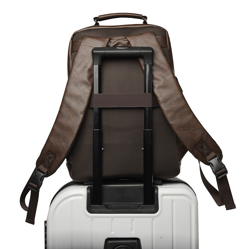 Stylischer Mehrzweck-Leder-Rucksack Brehn