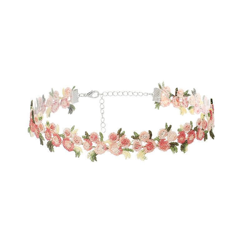 Florale Choker Halskette Brehn