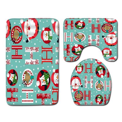 Weihnachts-Themen Badezimmermatte Set