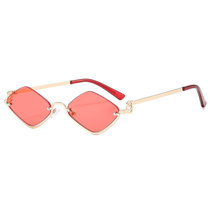 Damen trendy quadratische Sonnenbrille mit filigranem Metallrahmen Brehn