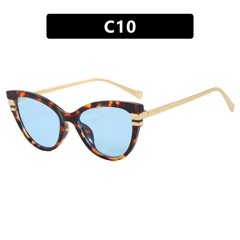 Damen Cat-Eye Sonnenbrille mit eleganten Metallakzenten Brehn