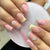 Blumenverzierte Acryl-Nagelspitzen Brehn